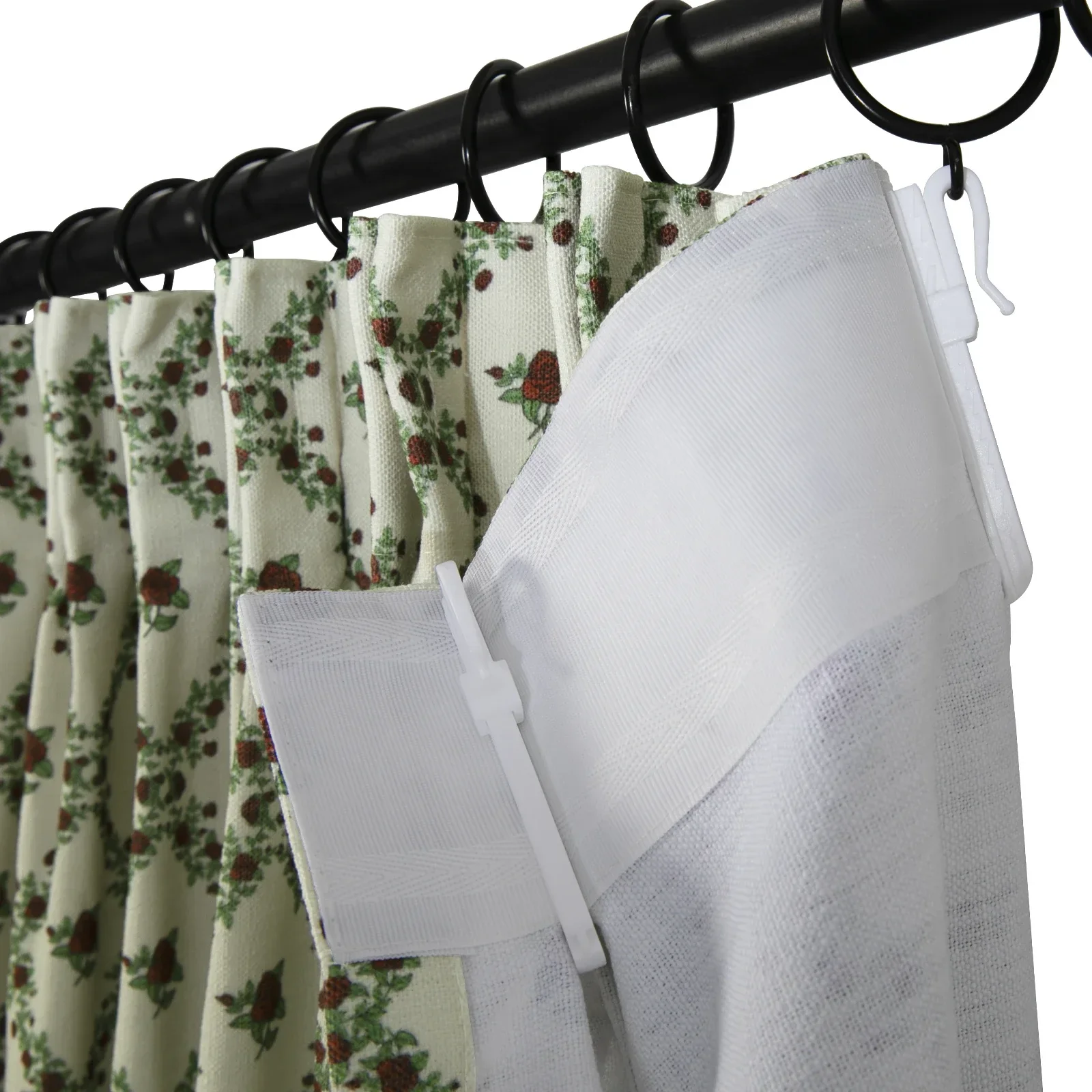 Britt Bengoechea Floral Print Linen Cotton Drapery Pleated - Image 62