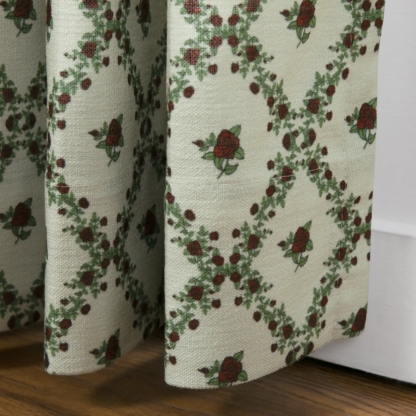 Britt Bengoechea Floral Print Linen Cotton Drapery Pleated - Image 64