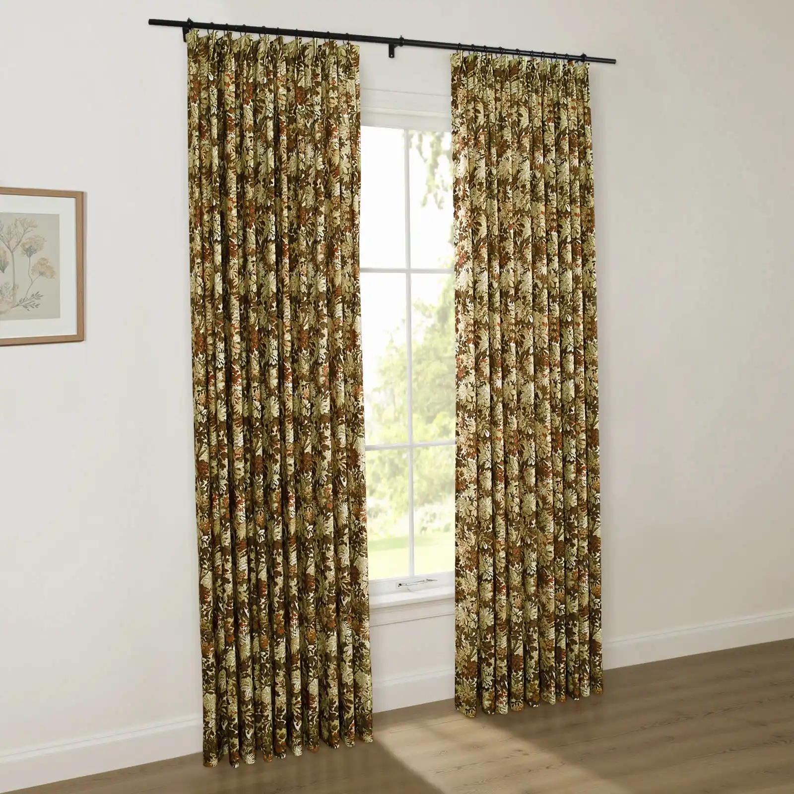 Britt Bengoechea Floral Print Linen Cotton Drapery Pleated - Image 77