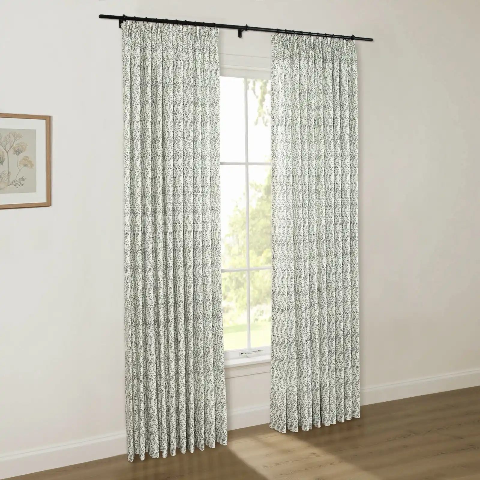 Britt Bengoechea Floral Print Linen Cotton Drapery Pleated - Image 96