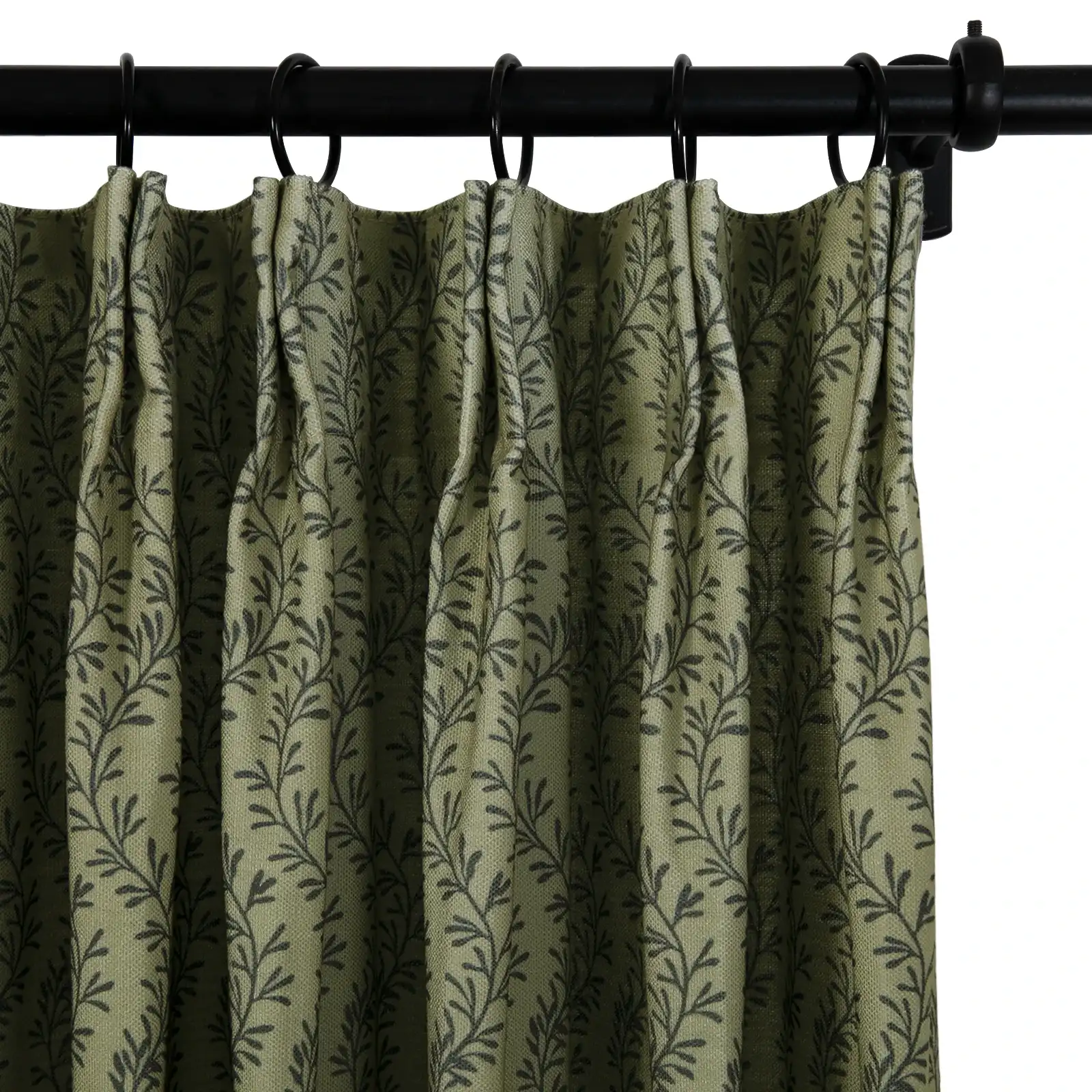 Britt Bengoechea Floral Print Linen Cotton Drapery Pleated - Image 97