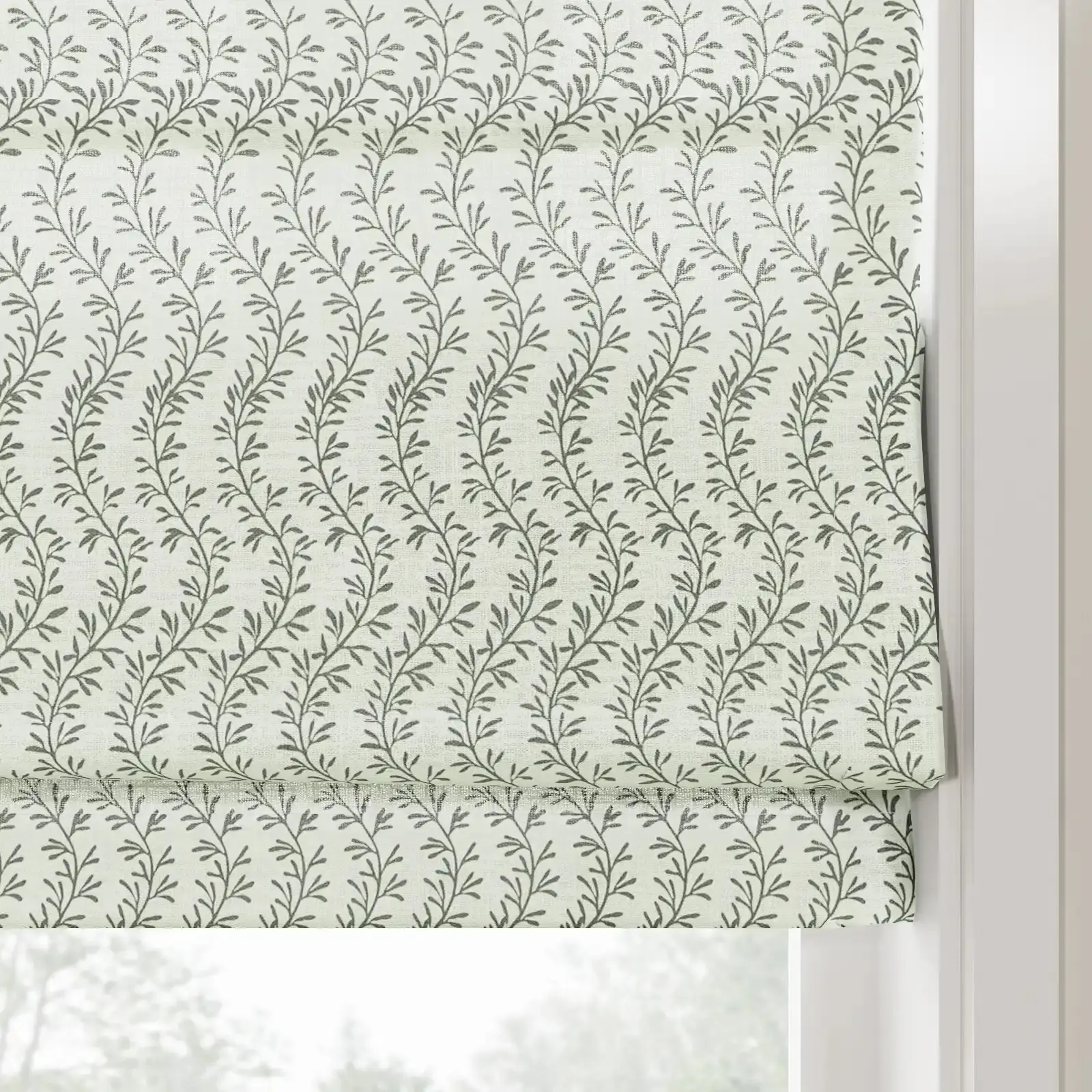 Britt Bengoechea Floral Print Linen Cotton Roman Shade Cordless - Image 44