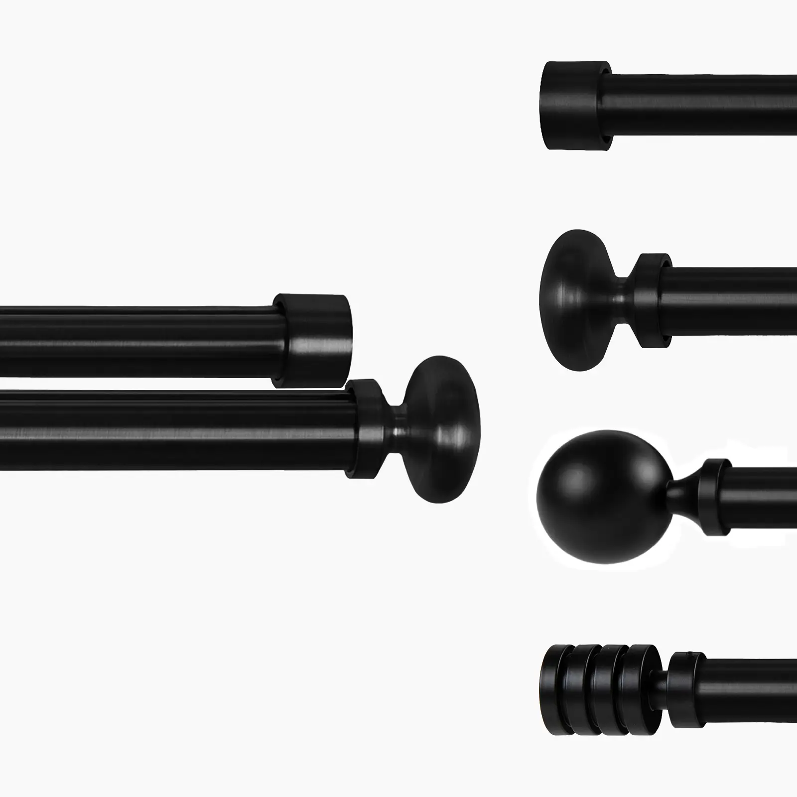 Cato Double Decorative Traverse Curtain Rod - Image 2