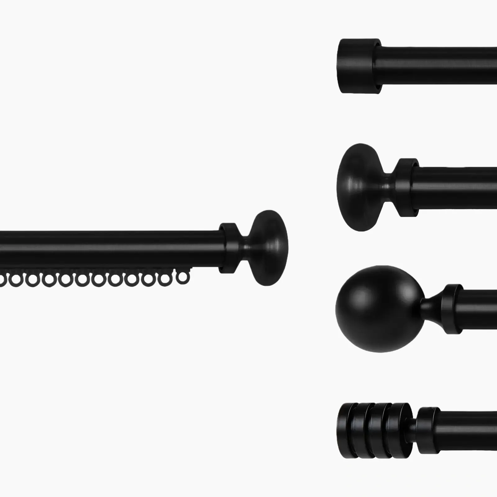 Cato Single Decorative Traverse Curtain Rod - Image 2