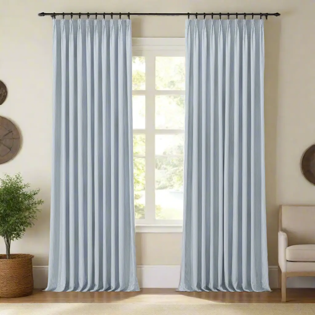 Celia Striped Plaid Curtain - Image 28