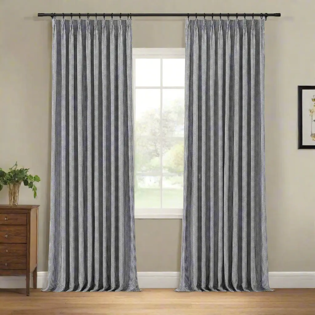 Celia Striped Plaid Curtain - Image 30