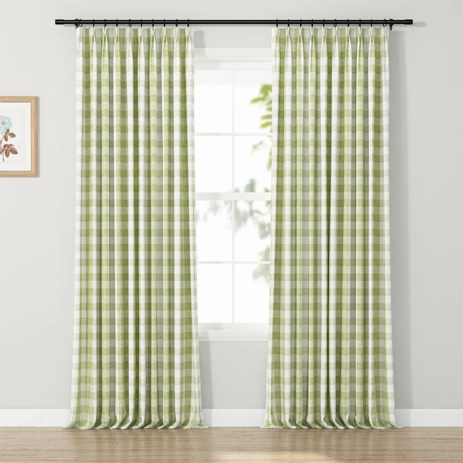 Celia Striped Plaid Curtain - Image 35