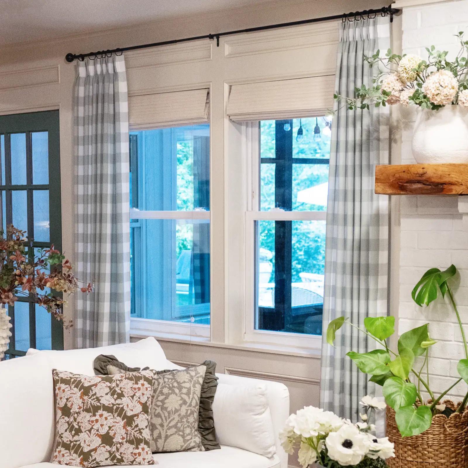 Celia Striped Plaid Curtain - Image 5