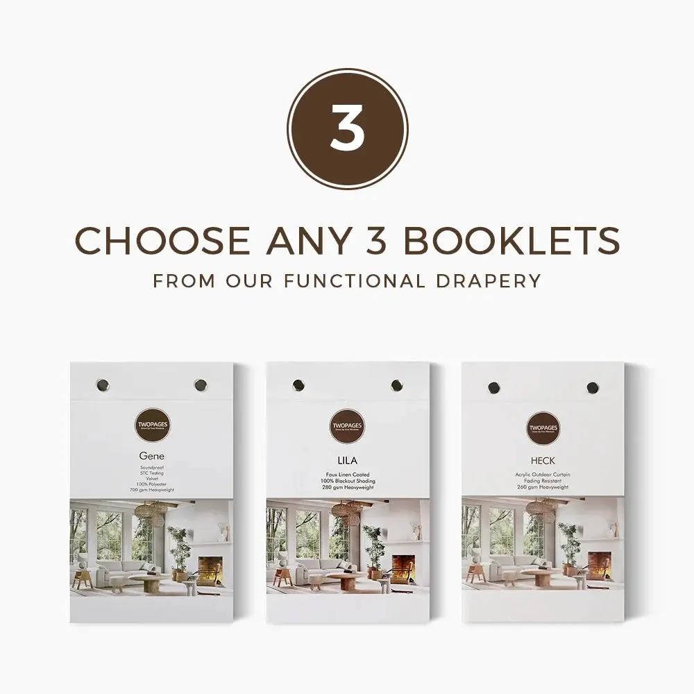 Choose Any 3 Functional Drapery Sample Booklets
