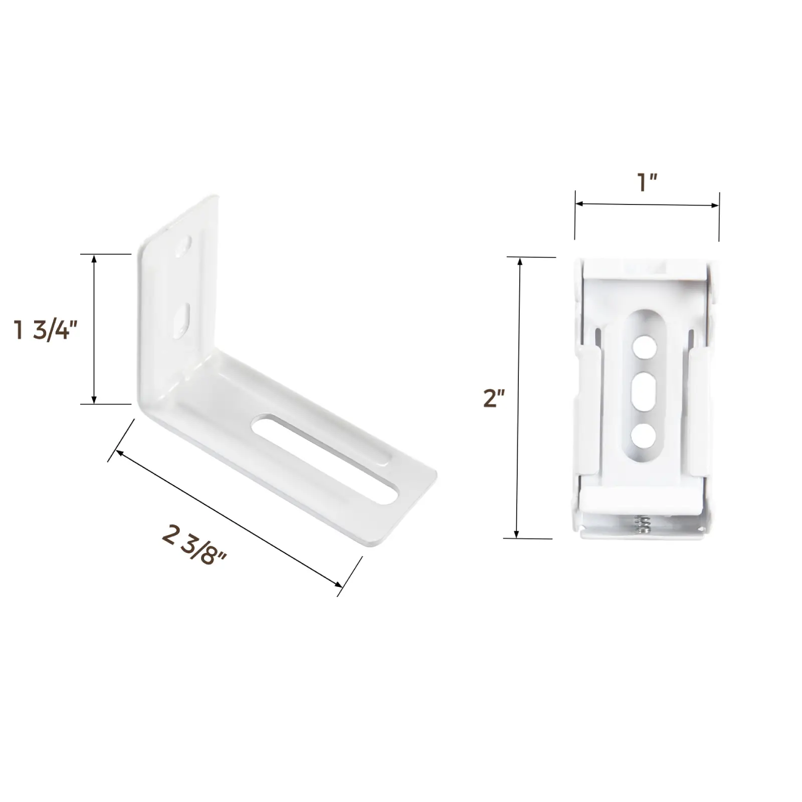 Plain Cordless Roman Shade Bracket Sets (Pack of 2) - Image 2