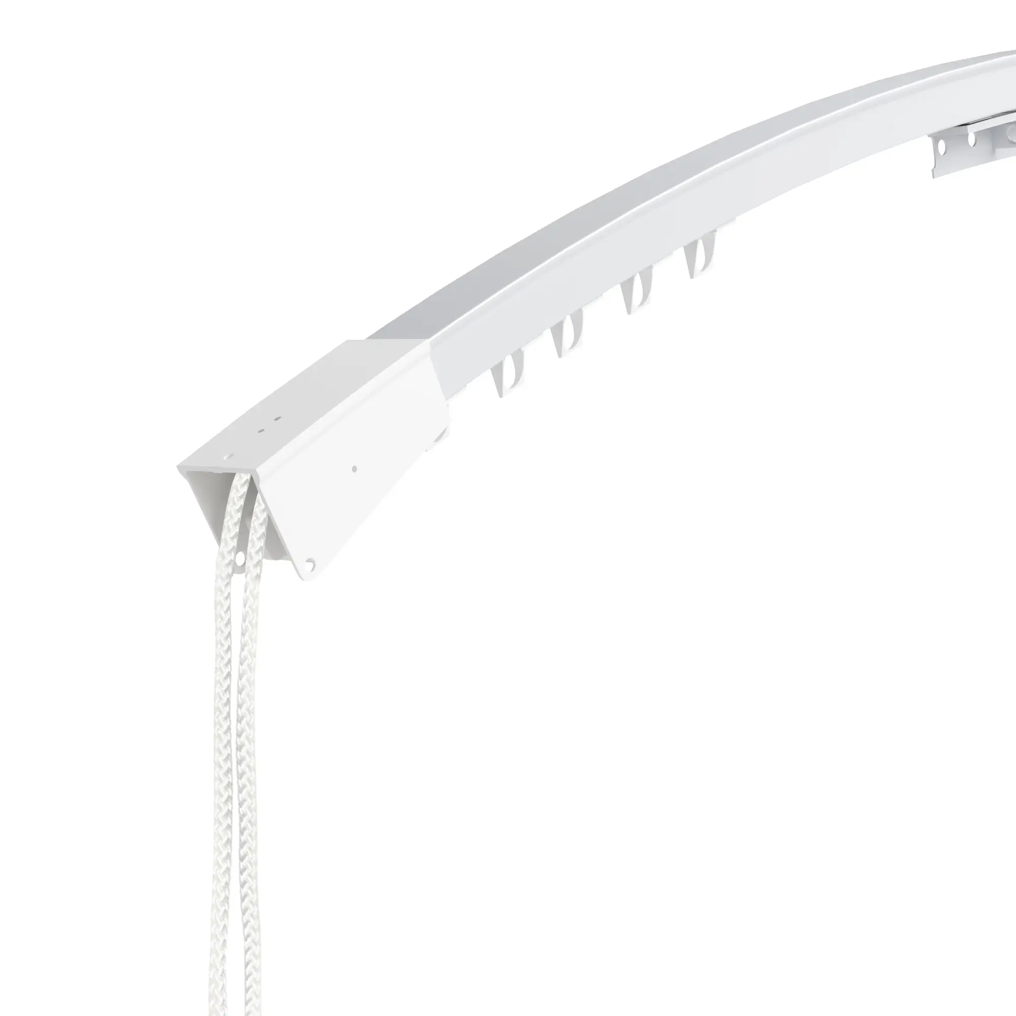 Custom Arch and Triangle Window Curtain & Track Solution - Image 8
