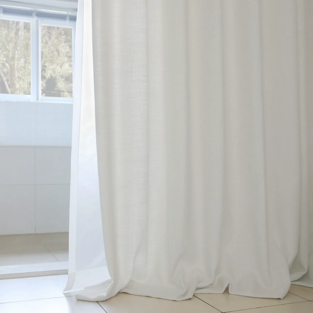 Custom Luxury Bathroom Curtains with Waterproof Layer - Image 17