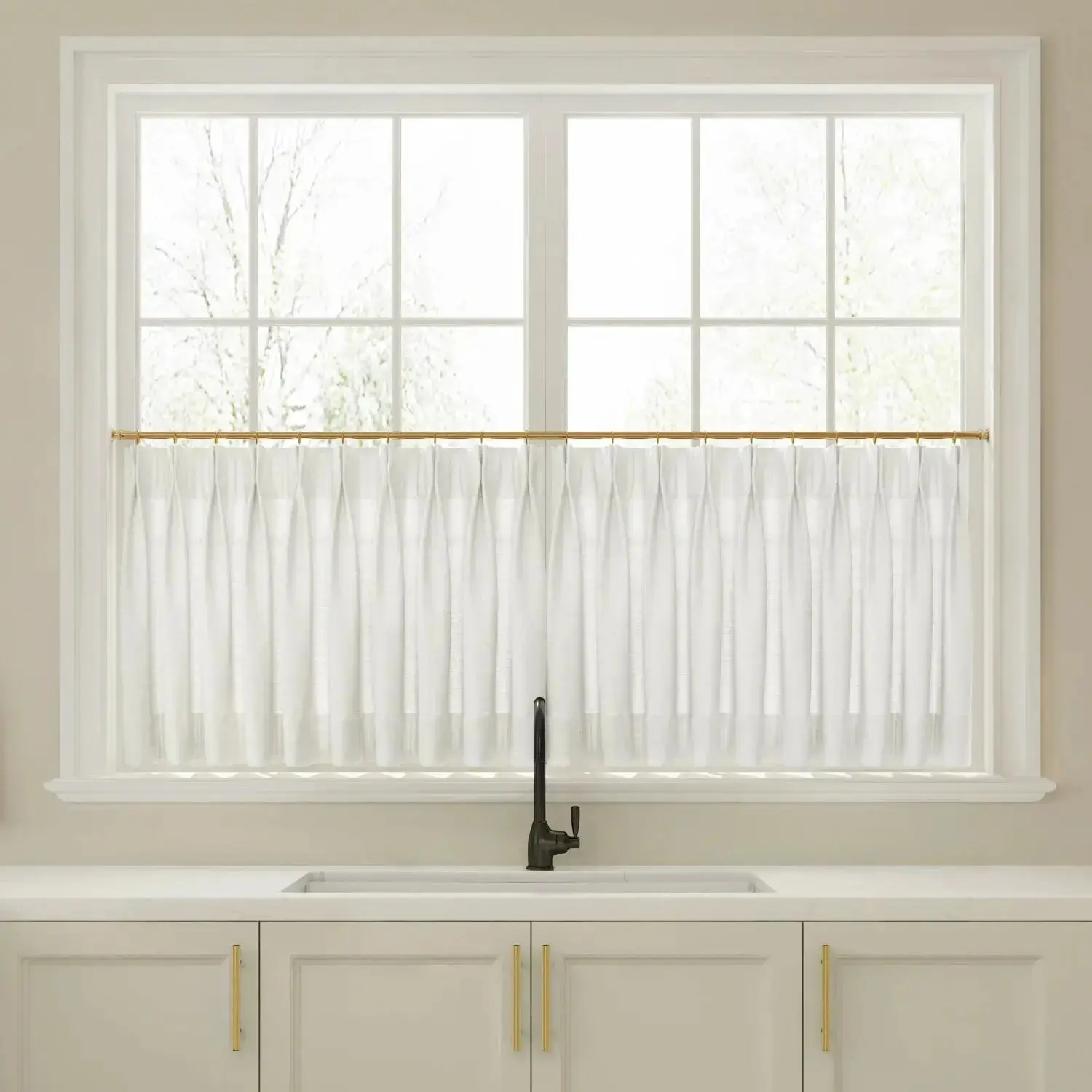 Custom Cafe Curtains Pleated - Image 14