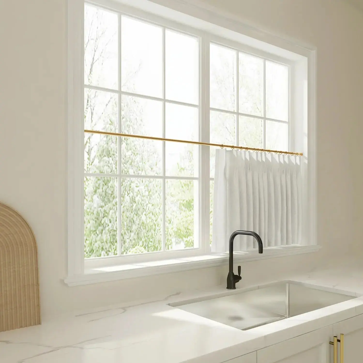 Custom Cafe Curtains Pleated - Image 15