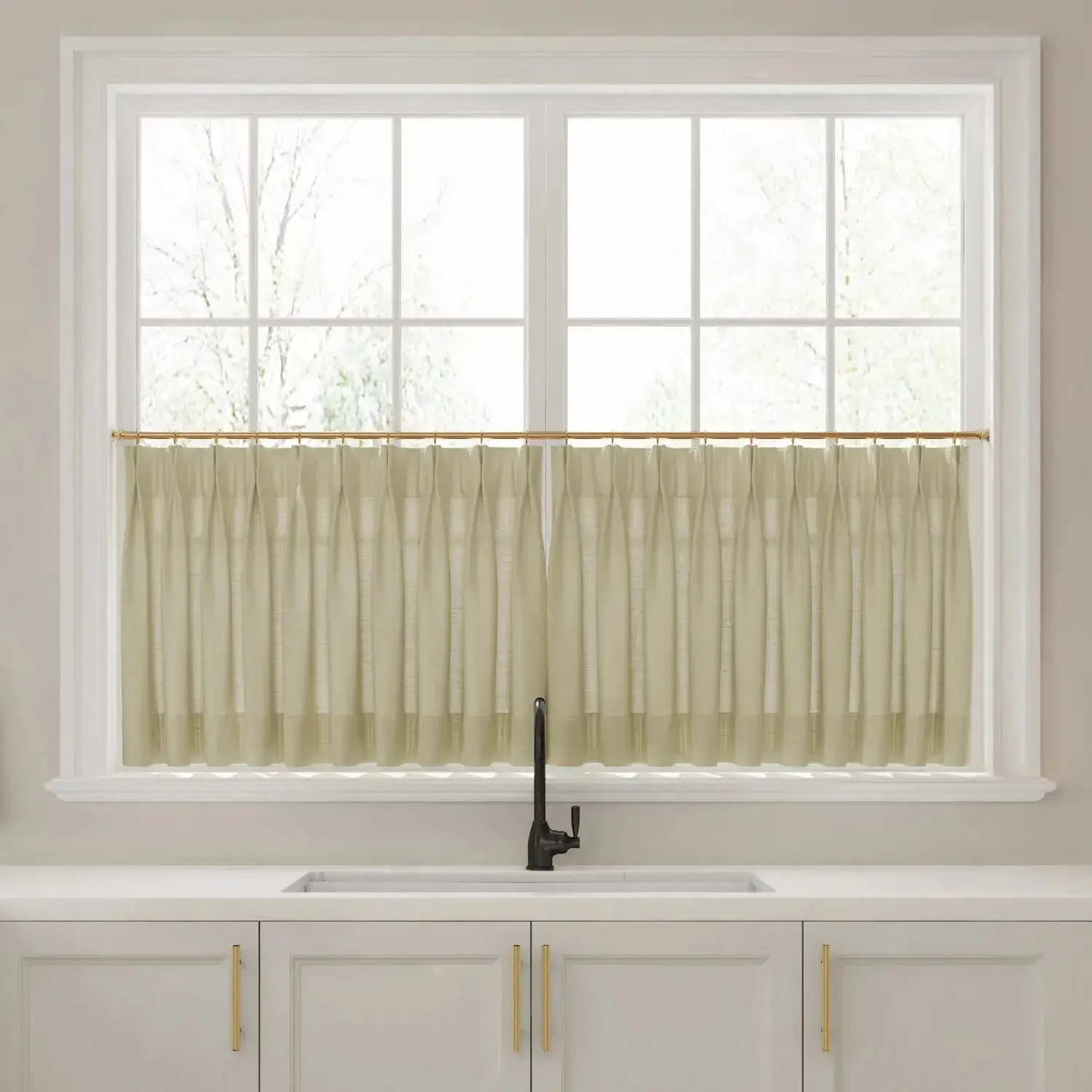 Custom Cafe Curtains Pleated - Image 26