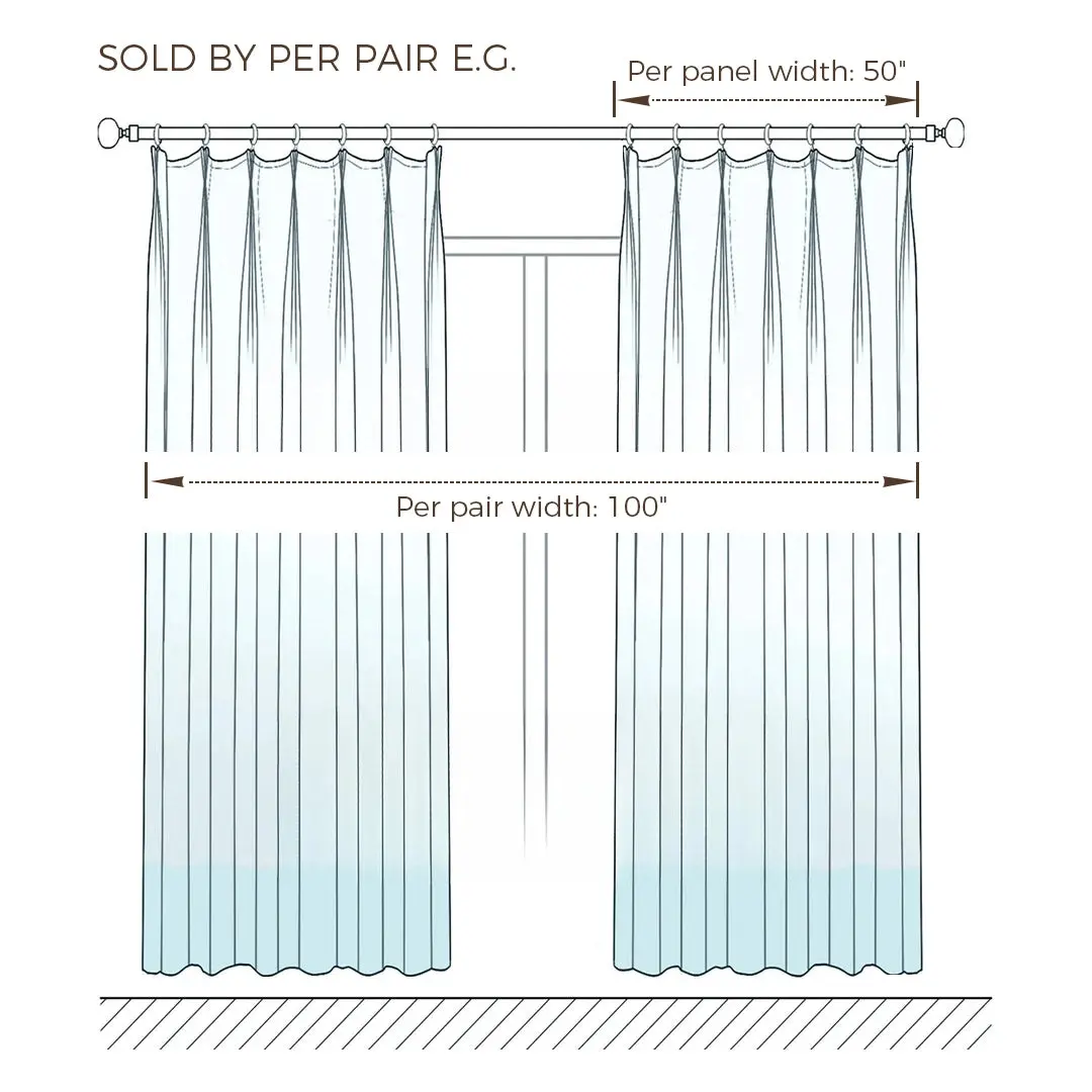 Custom Curtains with Trim Border(Sold per Pair) - Image 23
