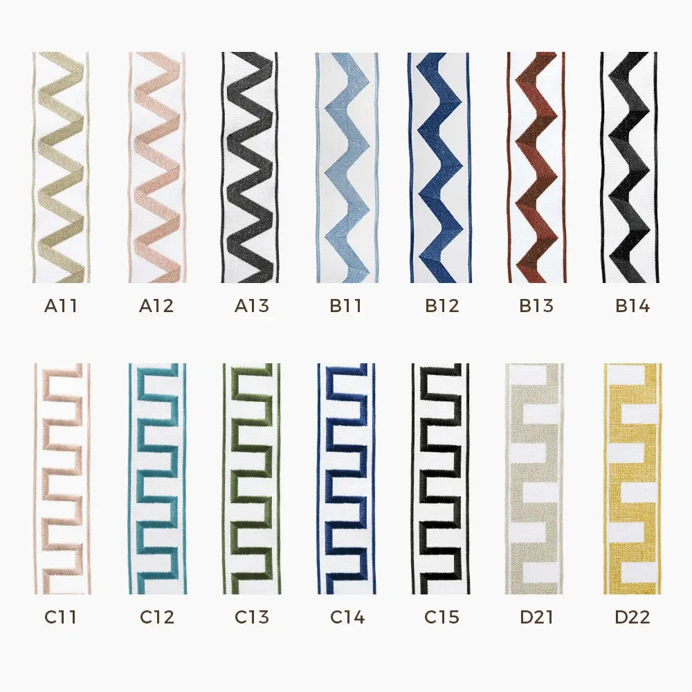 Custom Curtains with Trim Border(Sold per Pair) - Image 24