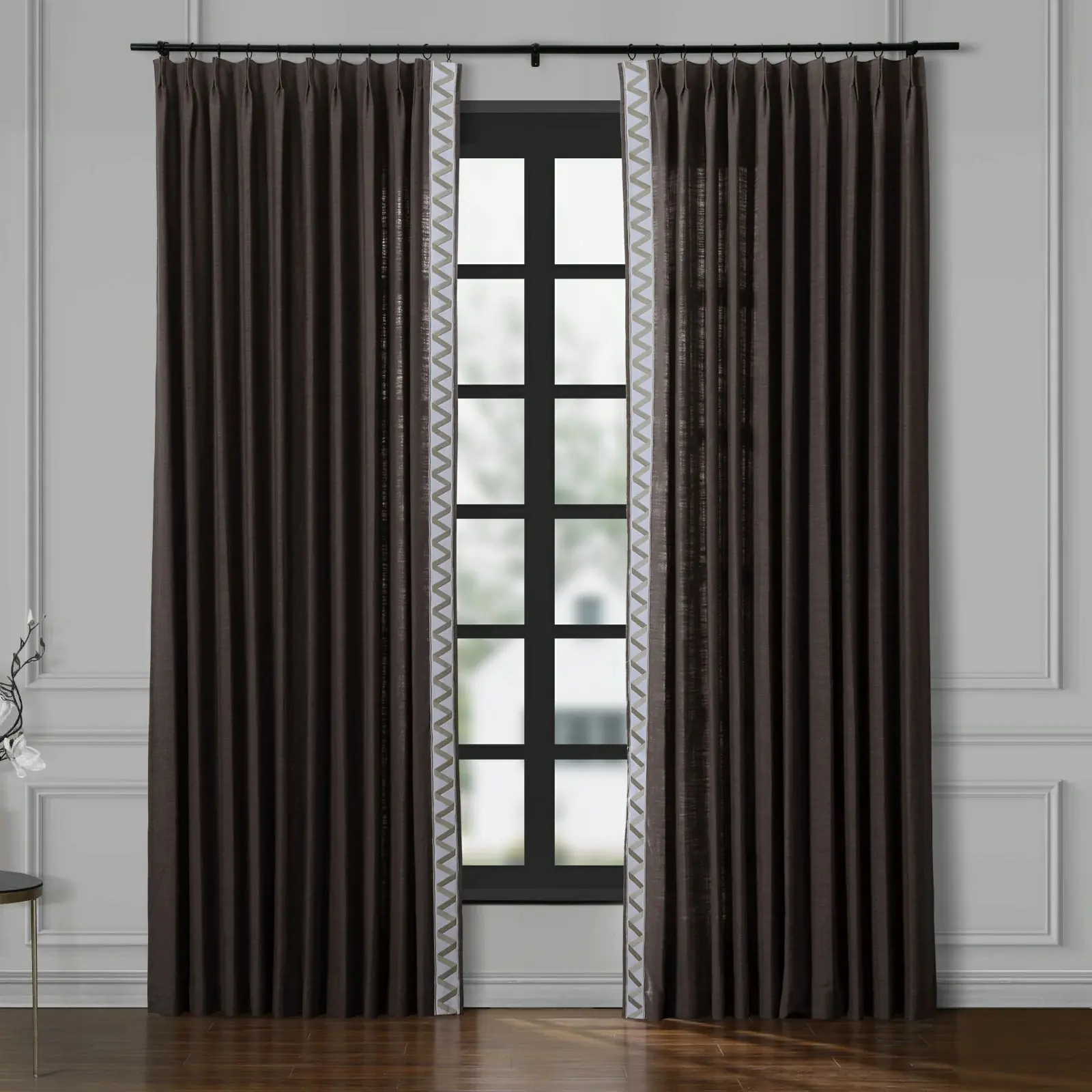 Custom Curtains with Trim Border(Sold per Pair) - Image 42
