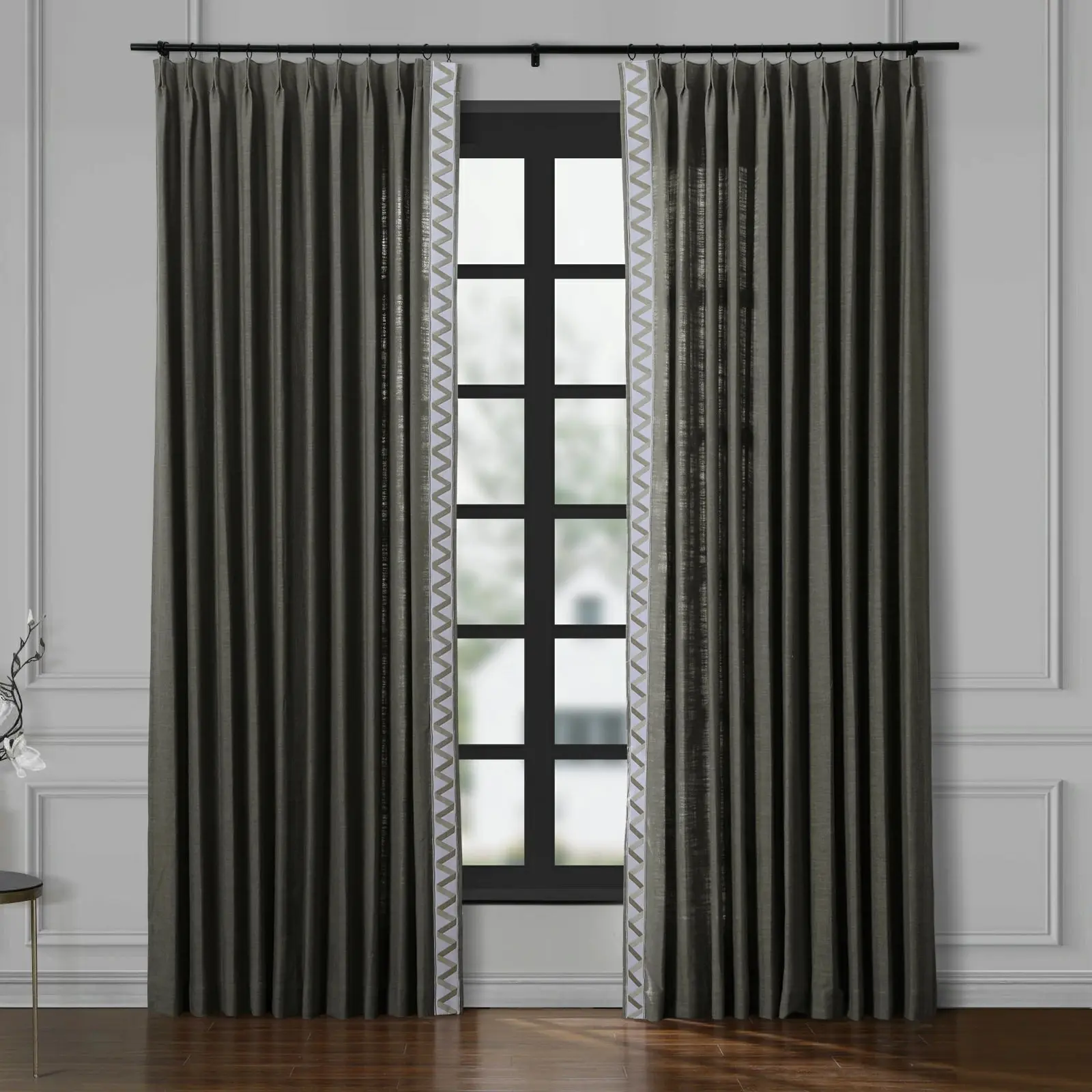 Custom Curtains with Trim Border(Sold per Pair) - Image 43