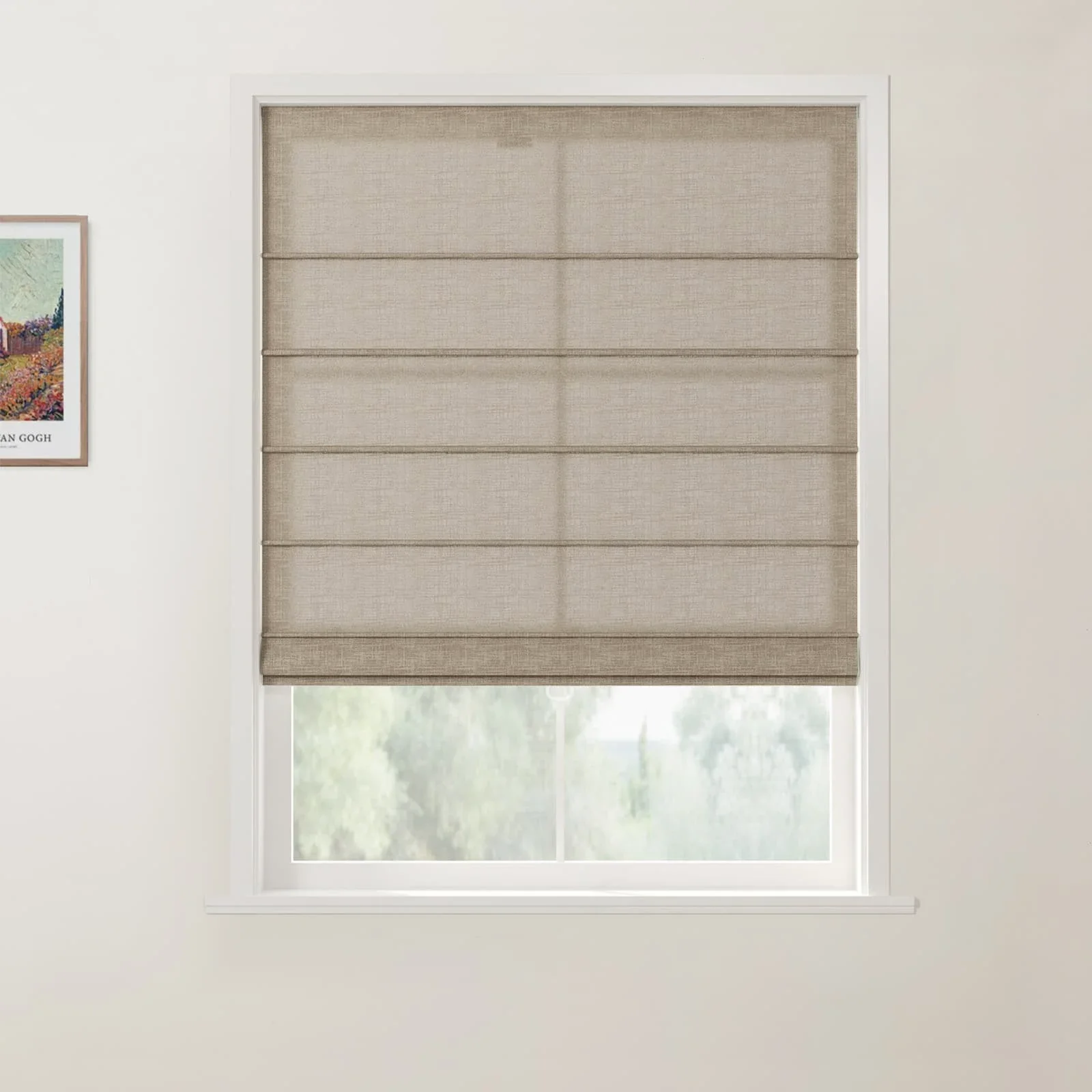 Custom Front Slat Roman Shade Cordless - Image 20
