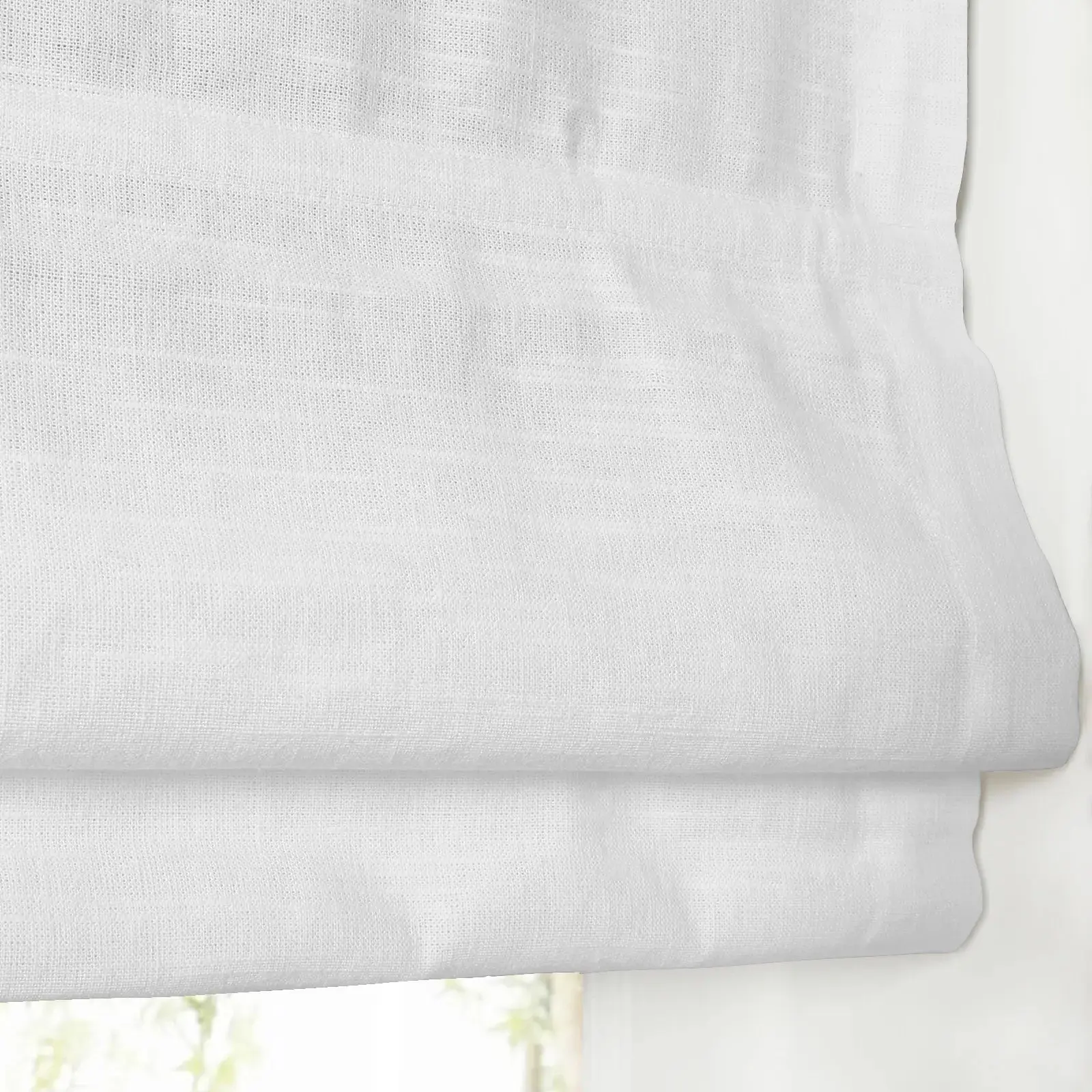 Custom Linen Roman Shade Cordless - Image 19