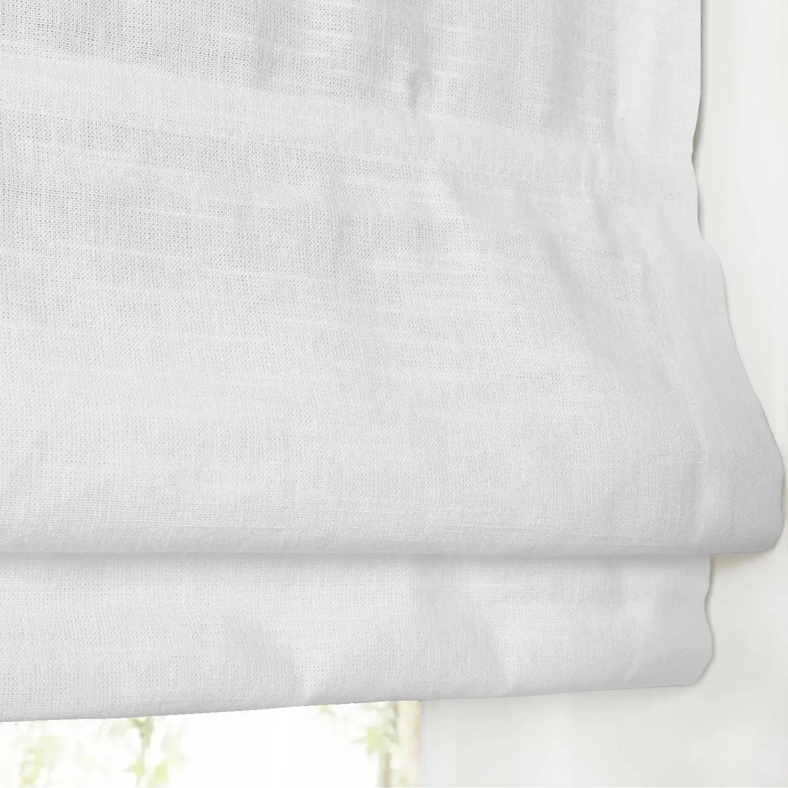 Custom Linen Roman Shade Cordless - Image 22