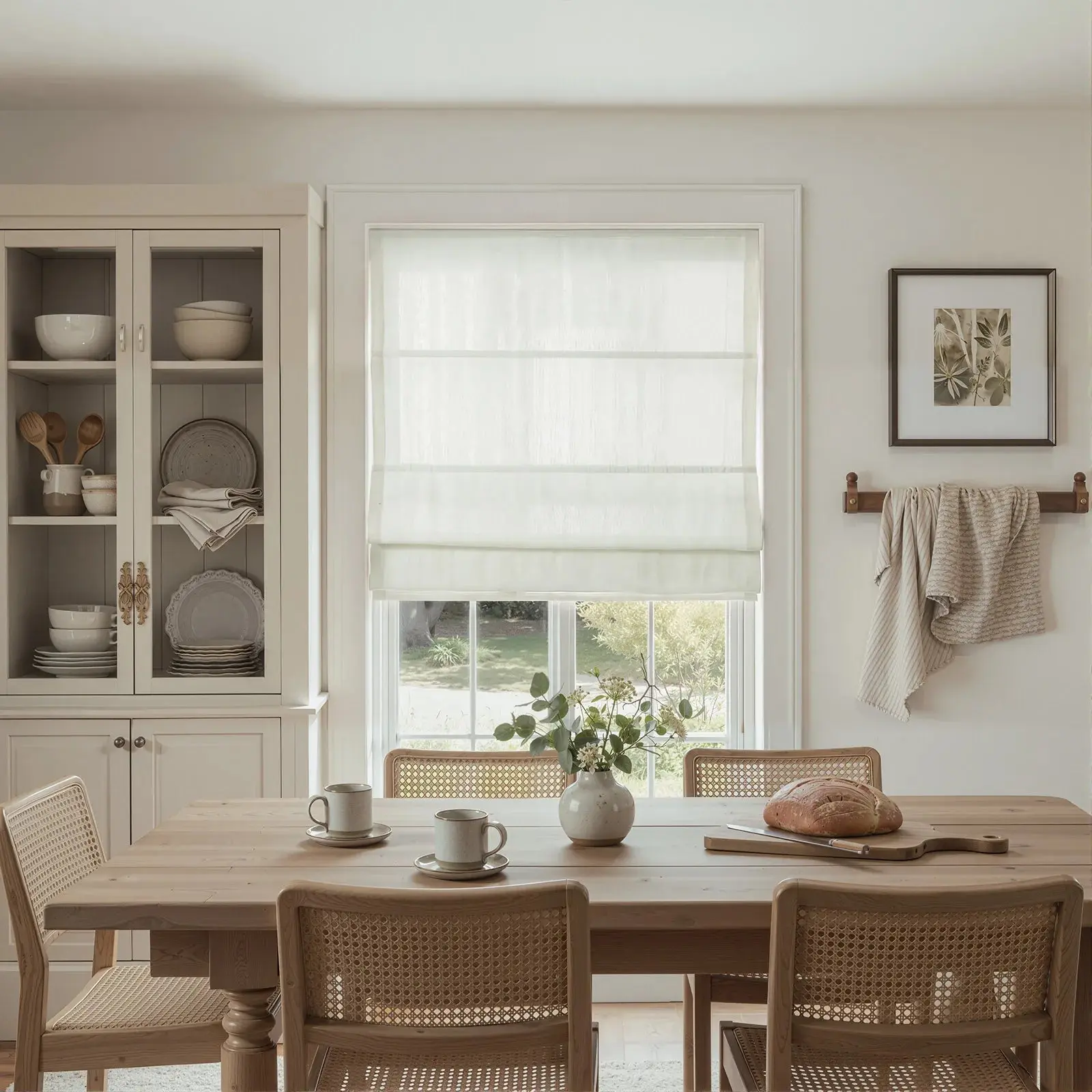 Custom Linen Roman Shade Cordless - Image 29