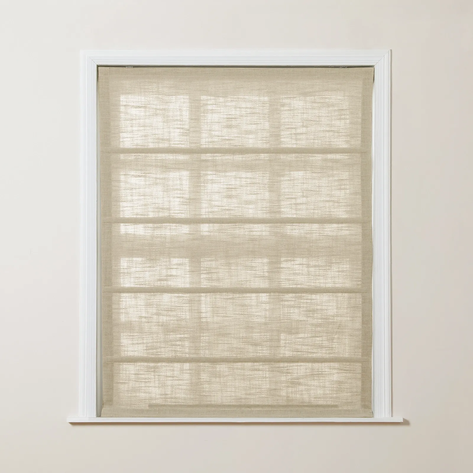 Custom Linen Roman Shade Cordless - Image 7
