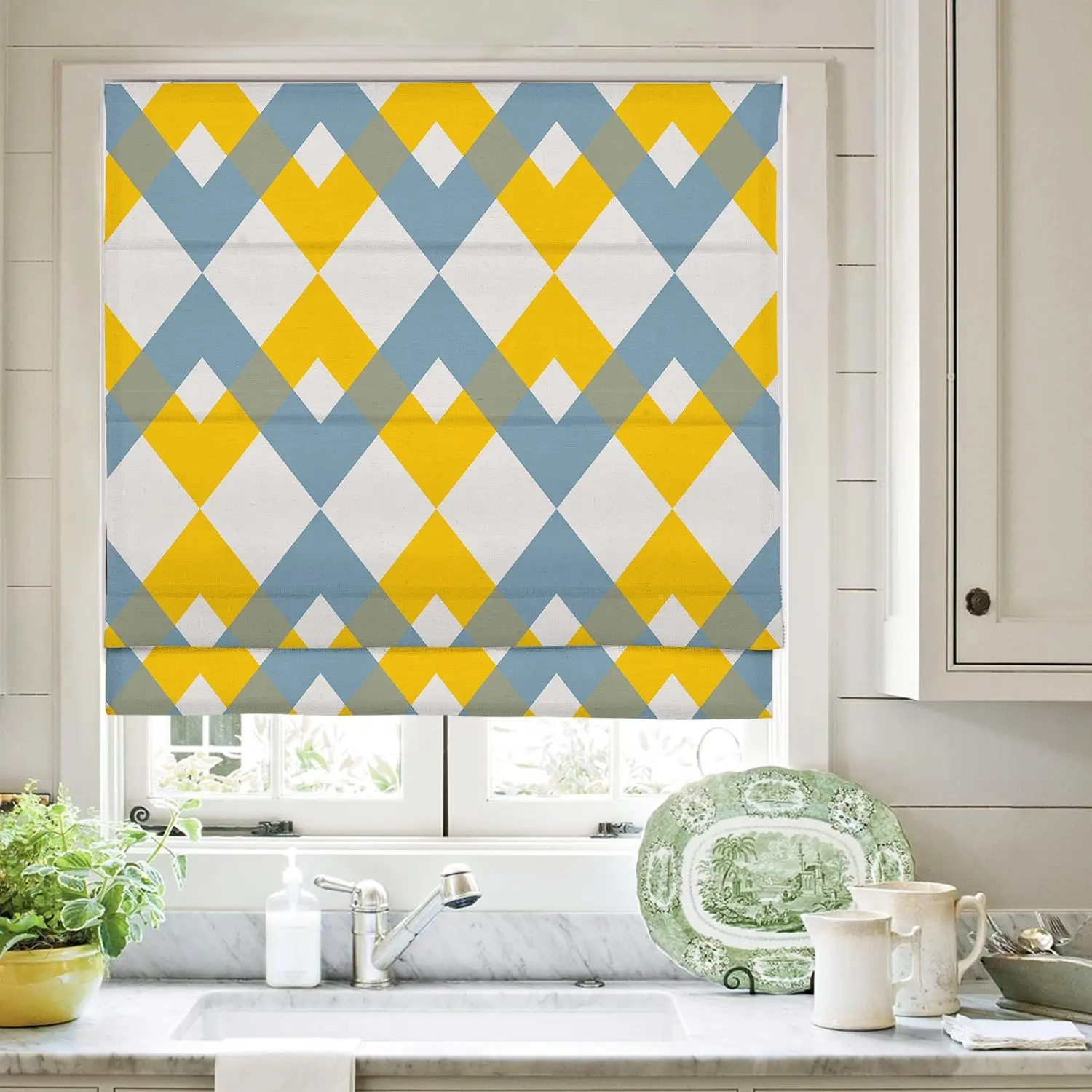 Custom Printed Roman Shade Cord Lift