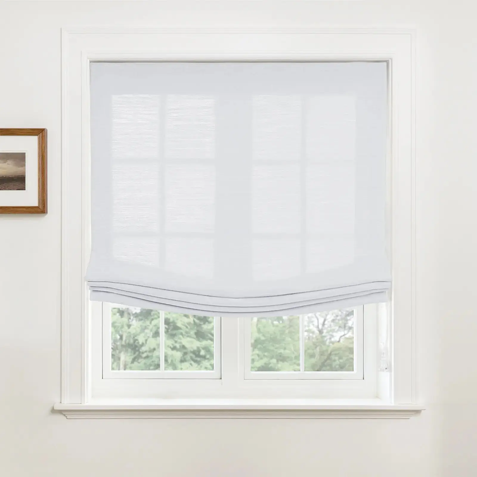 Custom Relaxed Roman Shades Cord Lift - Image 108
