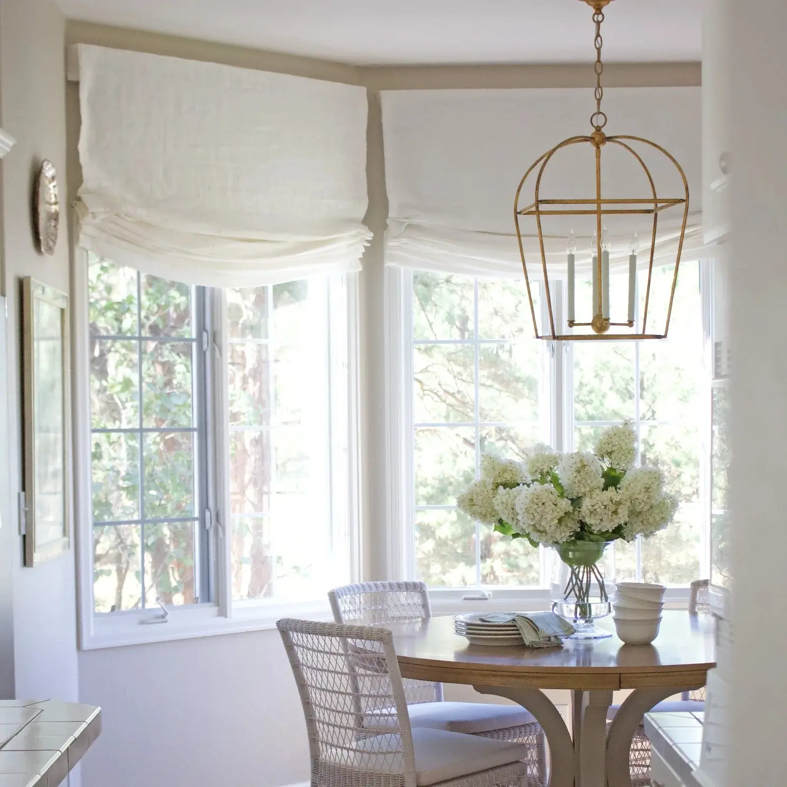 Custom Relaxed Roman Shades Cord Lift - Image 11