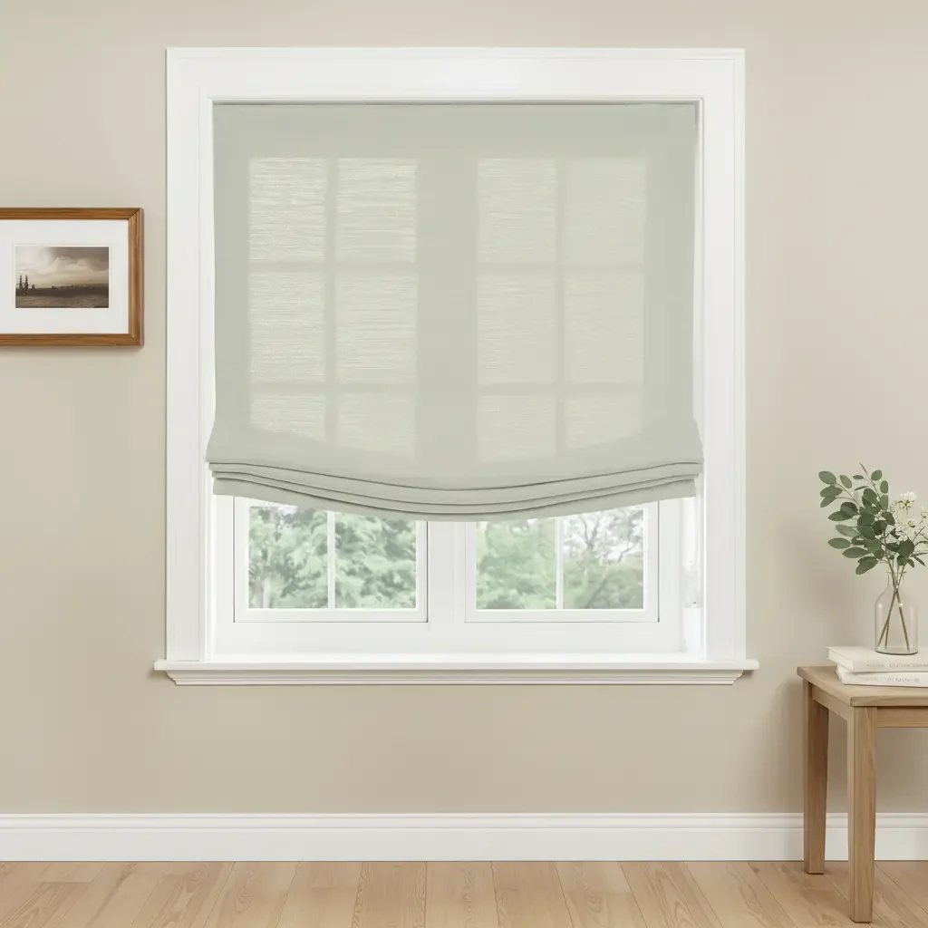 Custom Relaxed Roman Shades Cord Lift - Image 123