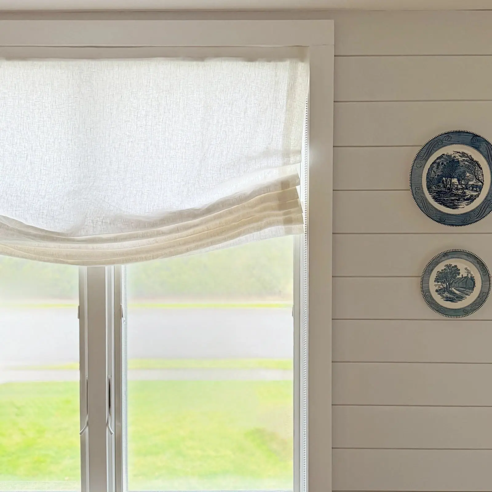 Custom Relaxed Roman Shades Cord Lift - Image 13