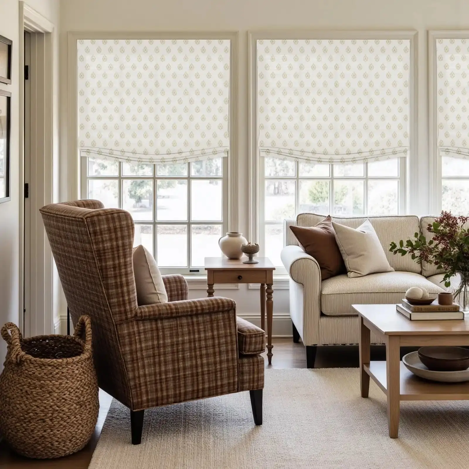 Custom Relaxed Roman Shades Cord Lift - Image 131