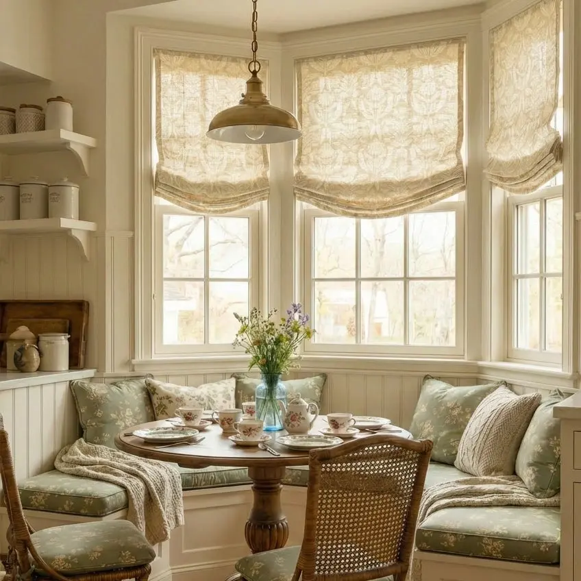 Custom Relaxed Roman Shades Cord Lift - Image 137