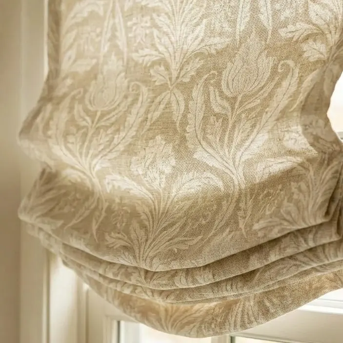 Custom Relaxed Roman Shades Cord Lift - Image 138