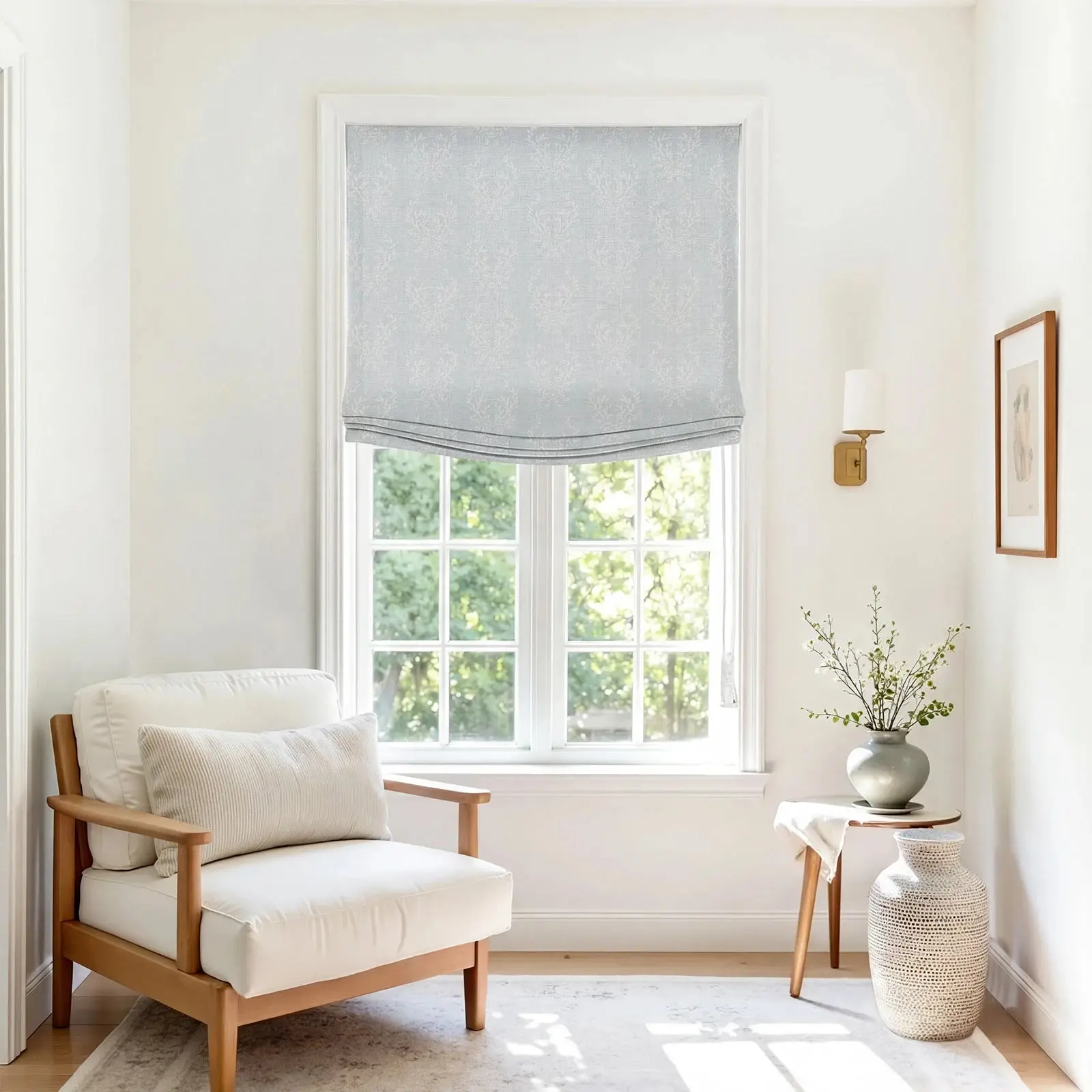 Custom Relaxed Roman Shades Cord Lift - Image 145