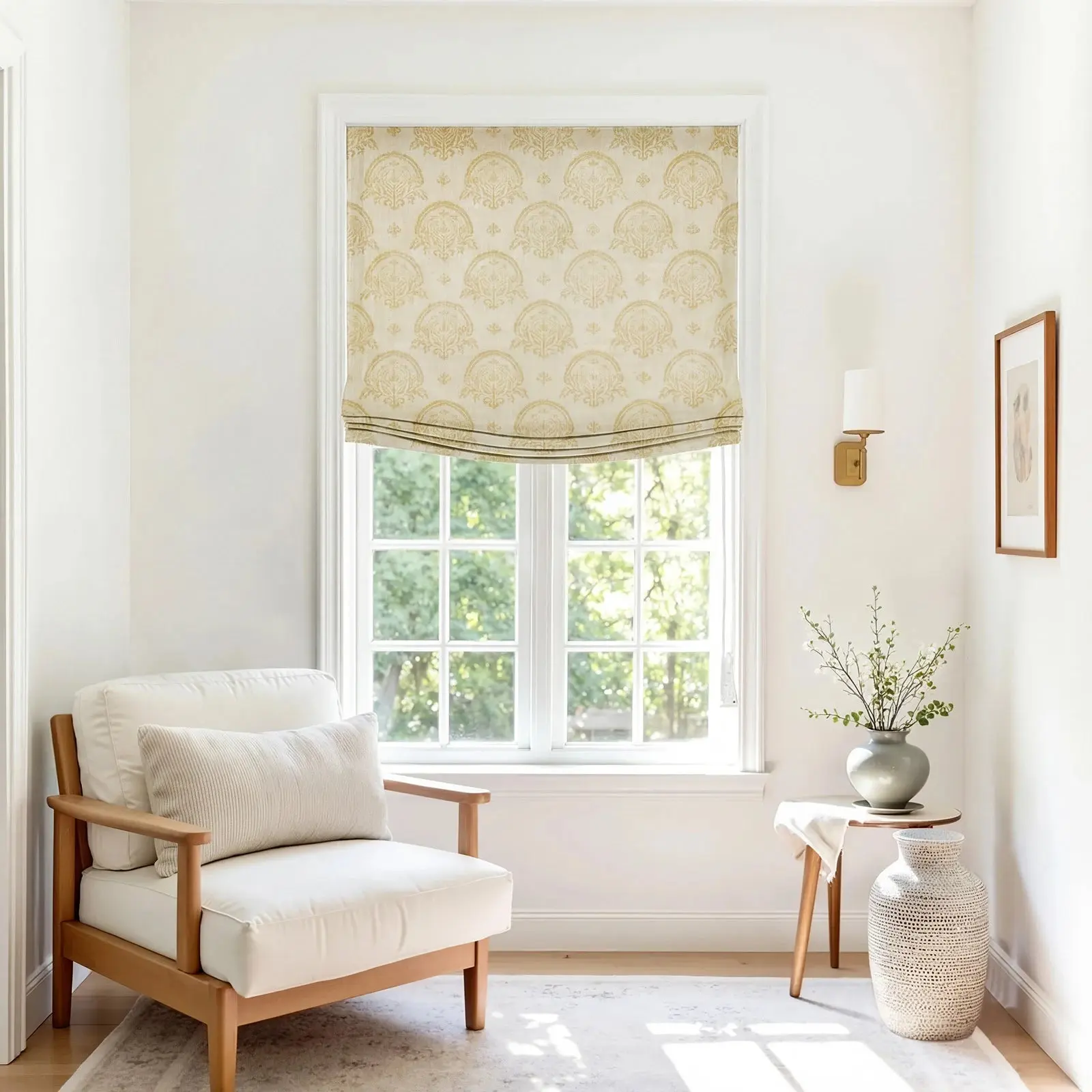 Custom Relaxed Roman Shades Cord Lift - Image 152