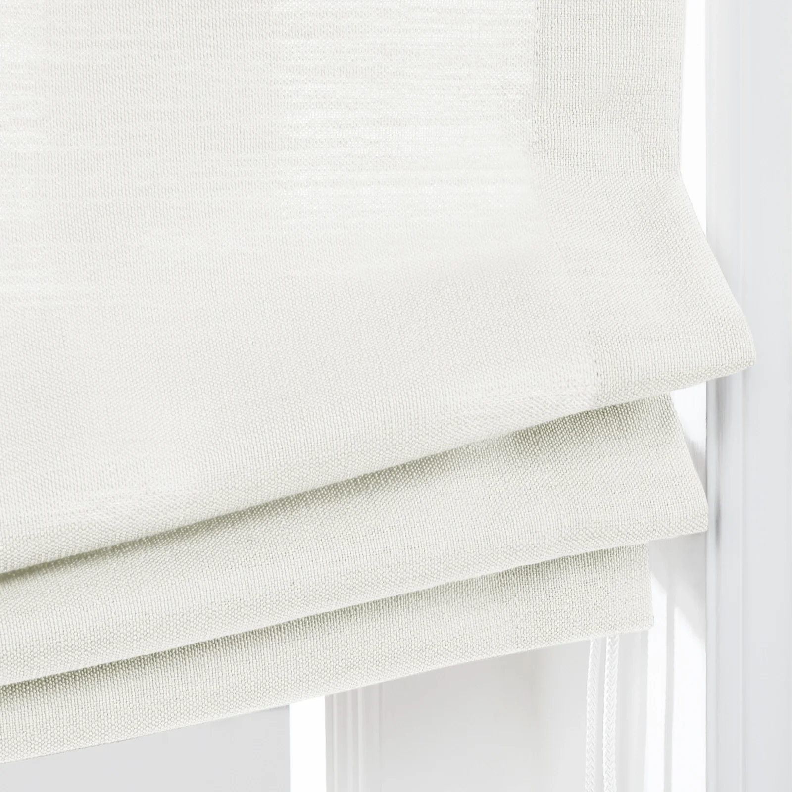 Custom Relaxed Roman Shades Cord Lift - Image 2