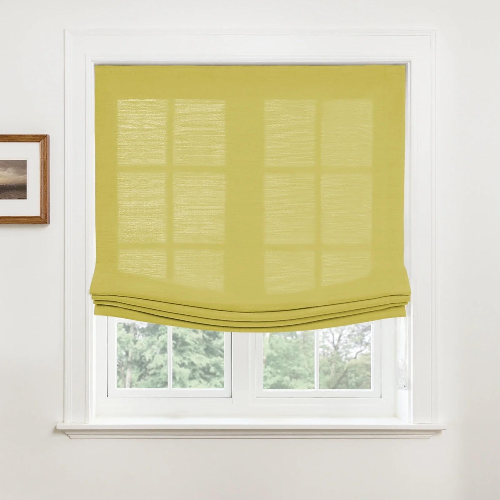 Custom Relaxed Roman Shades Cord Lift - Image 20
