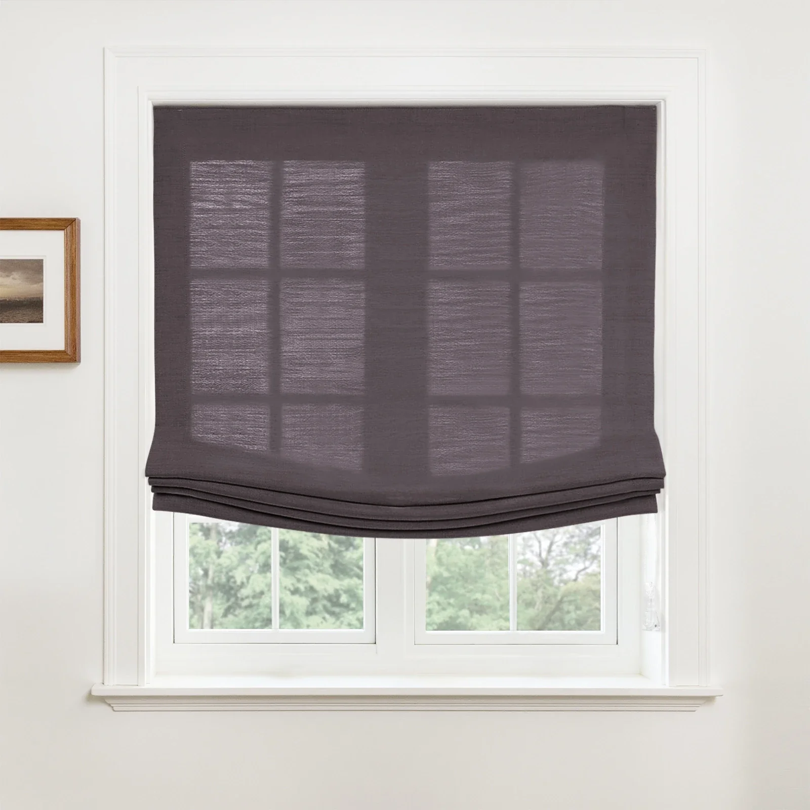 Custom Relaxed Roman Shades Cord Lift - Image 38