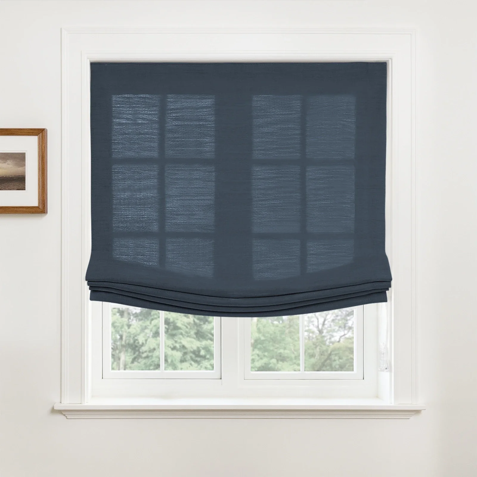 Custom Relaxed Roman Shades Cord Lift - Image 39