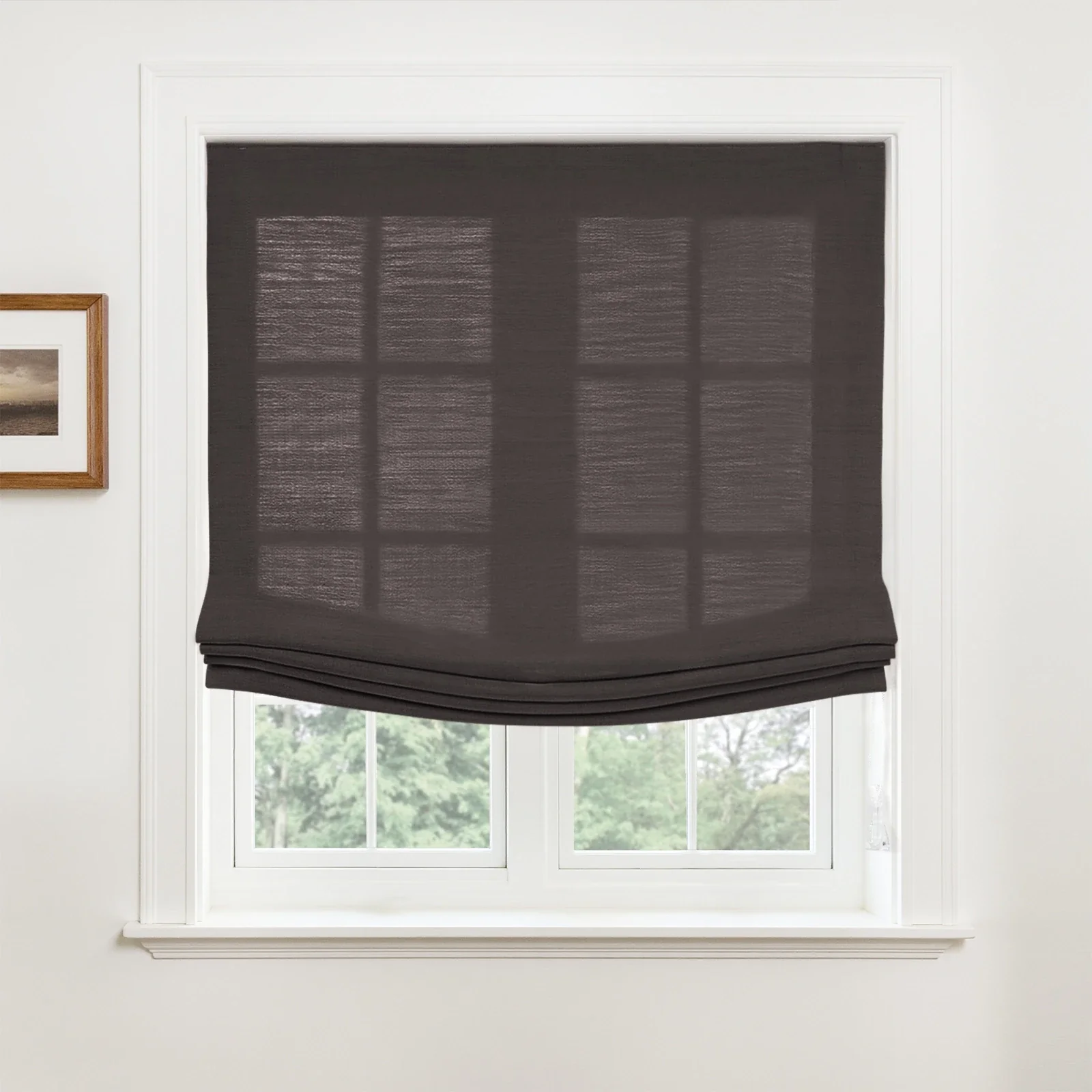 Custom Relaxed Roman Shades Cord Lift - Image 52