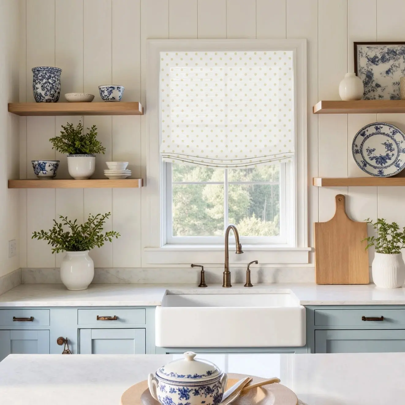 Custom Relaxed Roman Shades Cord Lift - Image 67