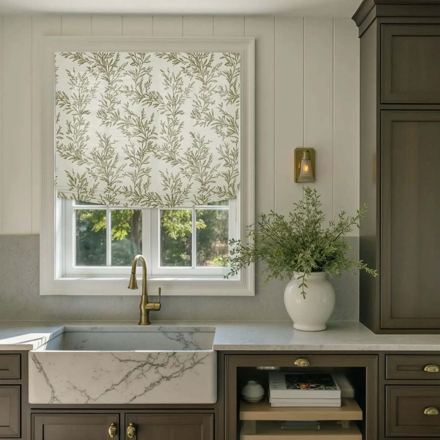 Custom Relaxed Roman Shades Cord Lift - Image 71