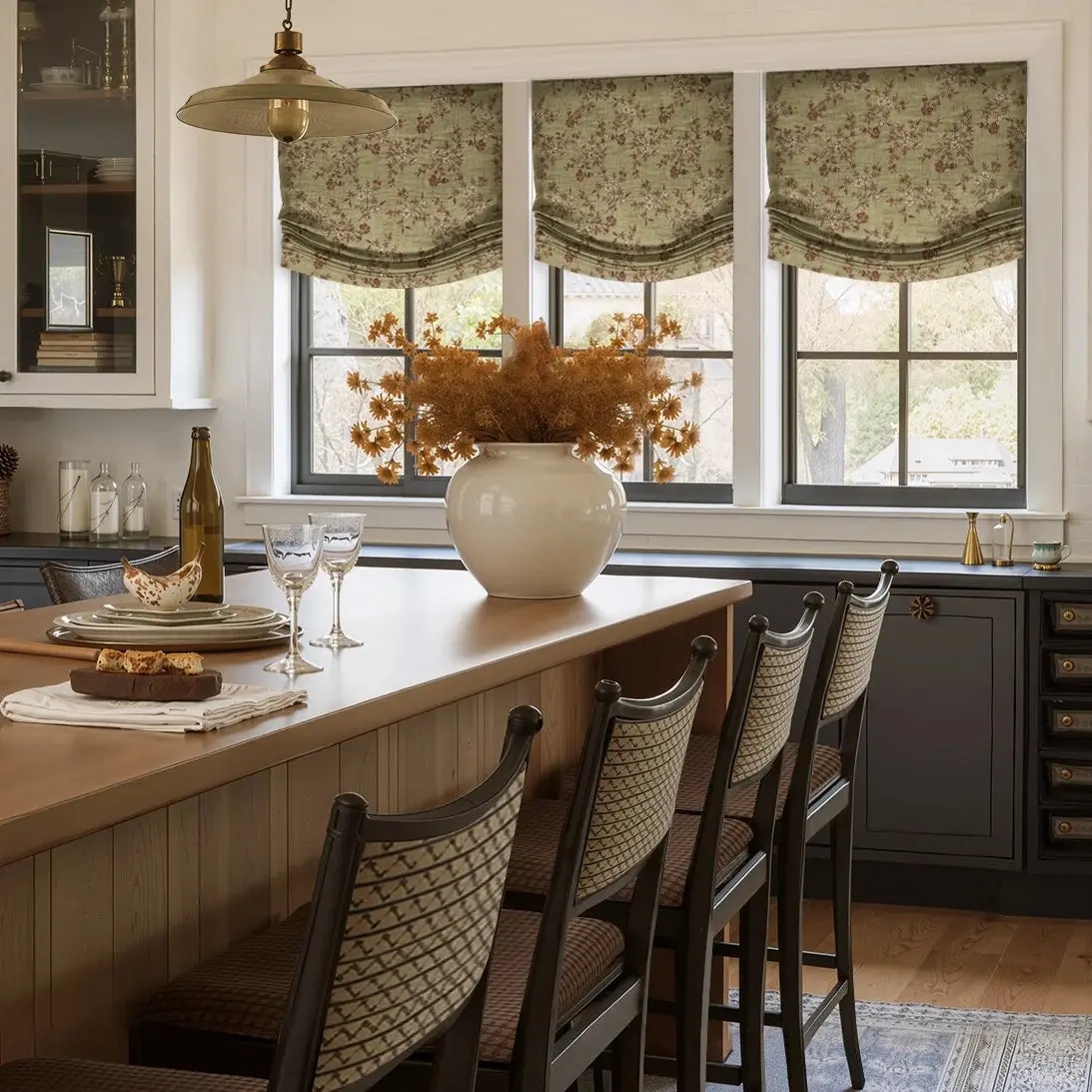 Custom Relaxed Roman Shades Cord Lift - Image 72