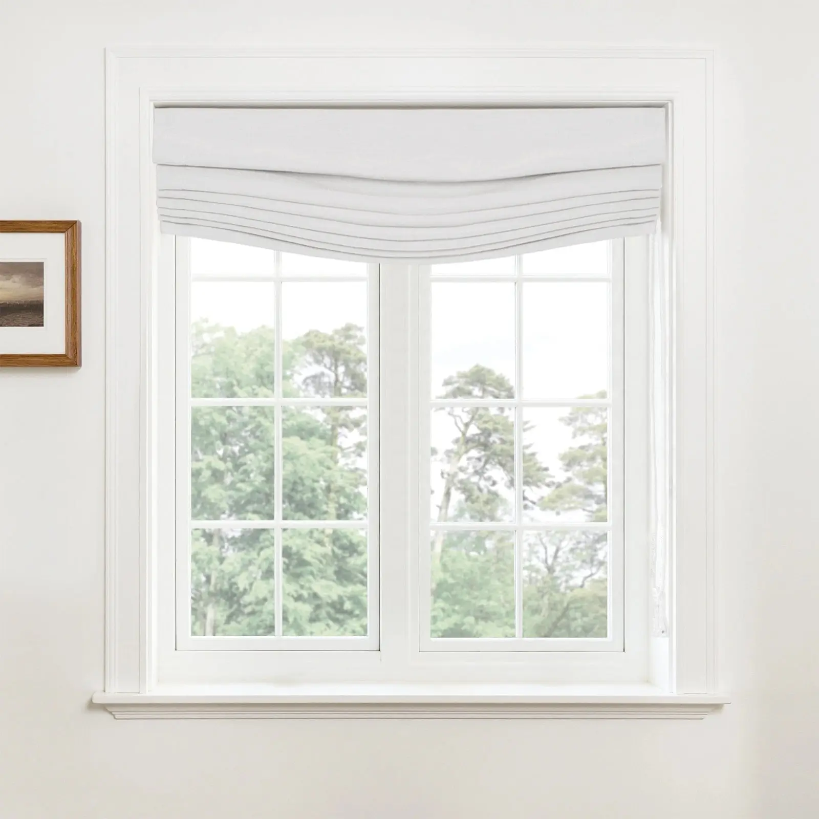 Custom Relaxed Roman Shades Cord Lift - Image 92