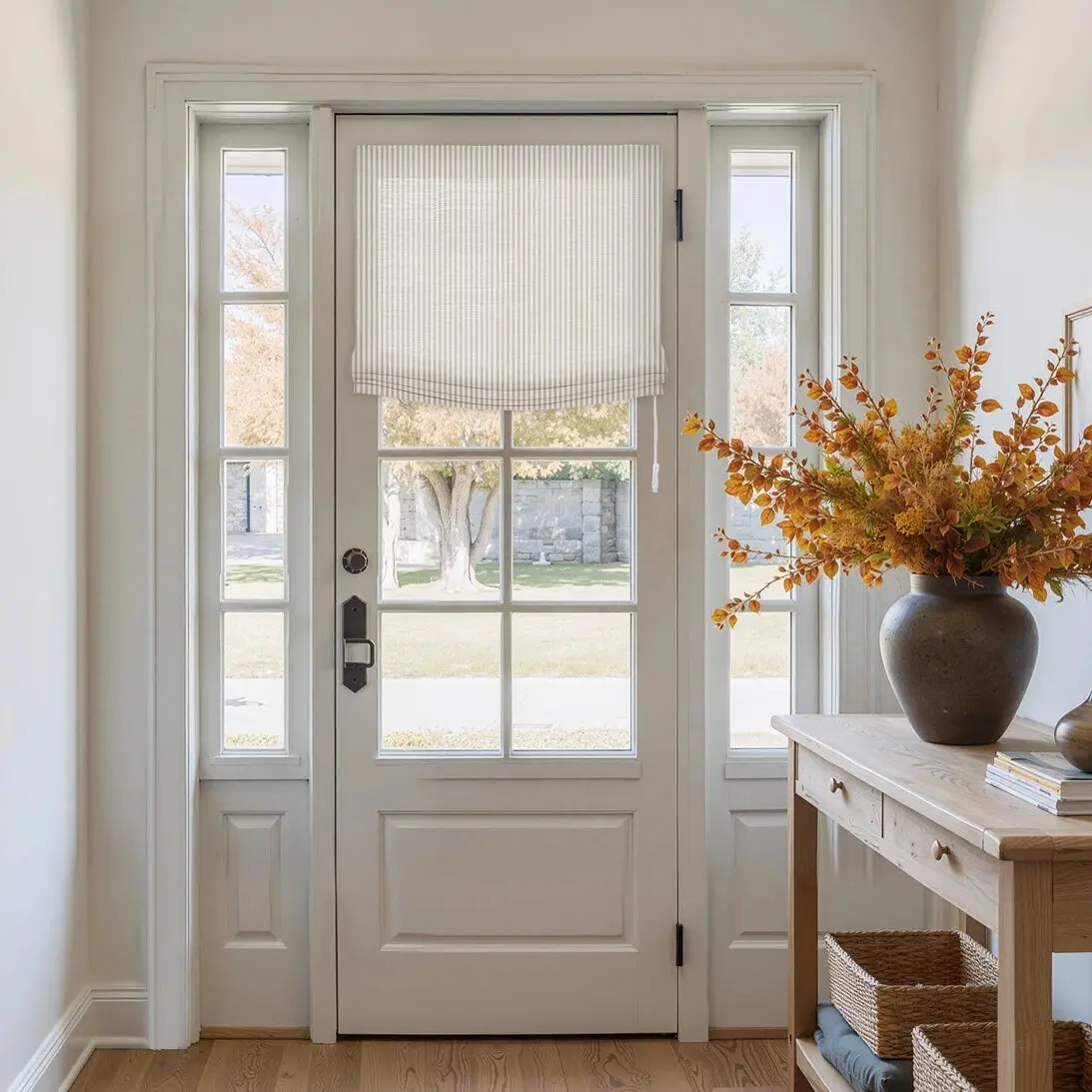 Custom Relaxed Roman Shades Cord Lift - Image 95