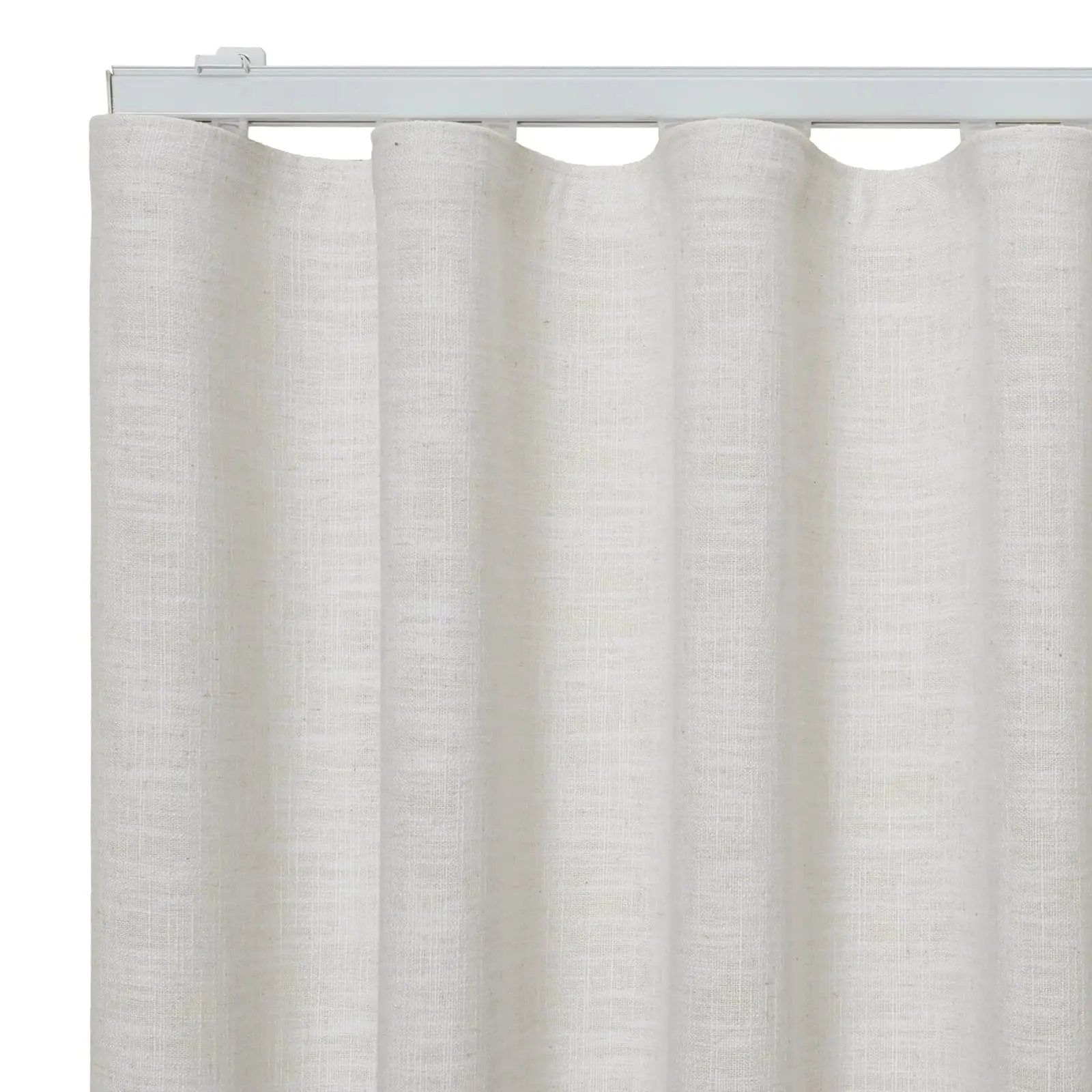 Custom Ripple Fold Drapery with Lora Track - Image 3