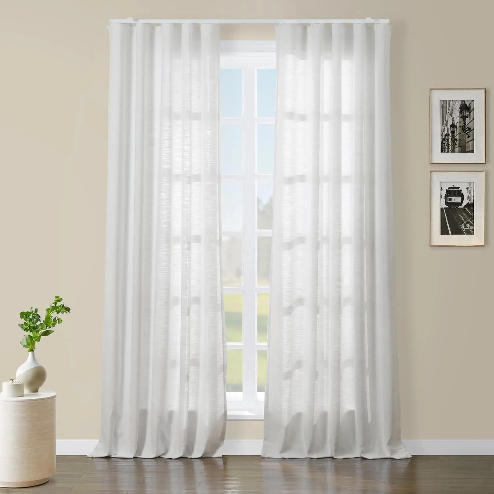 Custom Ripple Fold Drapery with Lora Track - Image 5